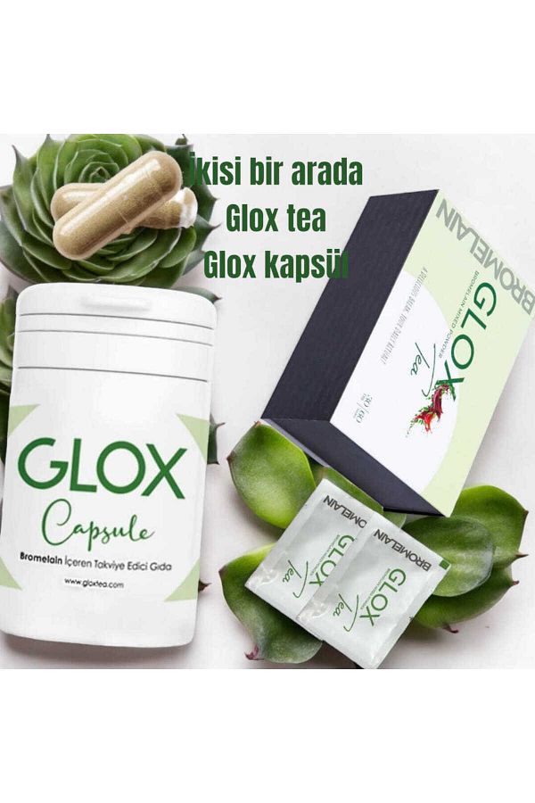 Tea Bromelain Içeriği Ile Bitkisel Detox Çayı 60 Adet VE 30 lu kapsül