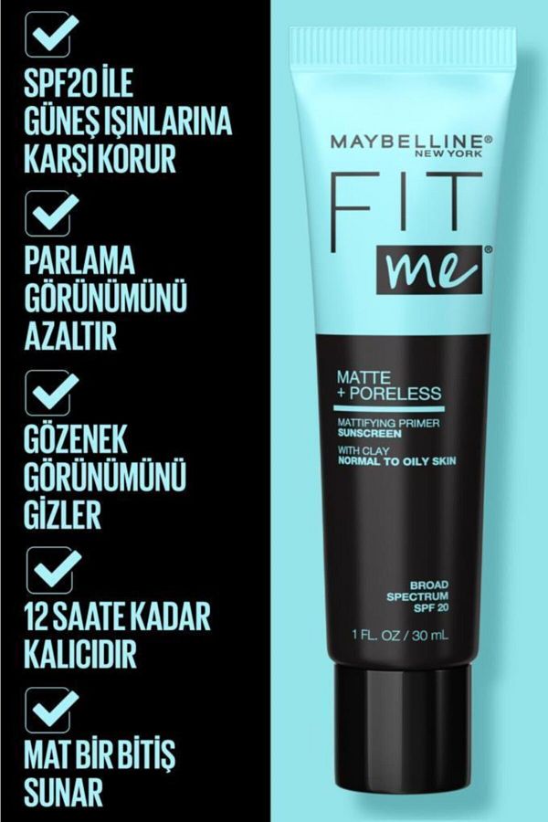 Fit Me Matte & Poreless Matlaştırcı Makyaj Bazı_1