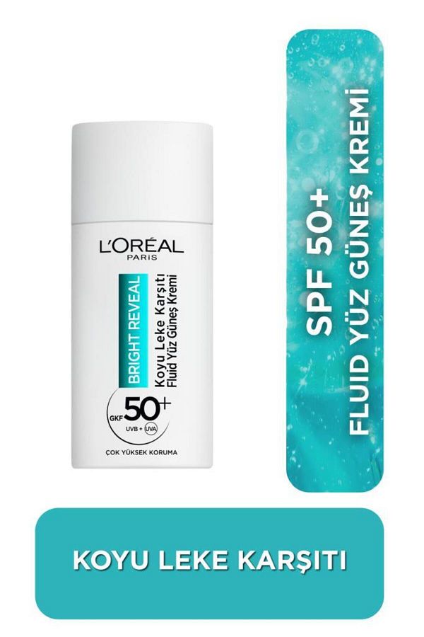 Bright Reveal Spf 50+ Koyu Leke Karşıtı Fluid Günlük Yüz Güneş Kremi 50ml