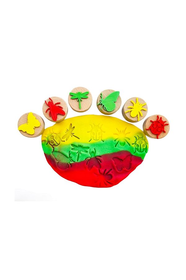 Childgen Ahşap Damga Set 6lı - Böcekler