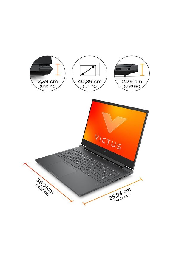 HP Victus Intel Core i5-14450HX 16GB 512GB SSD RTX3050 6GB 16.1" 144Hz IPS DOS Gaming Laptop 9J291EA - Görsel 5