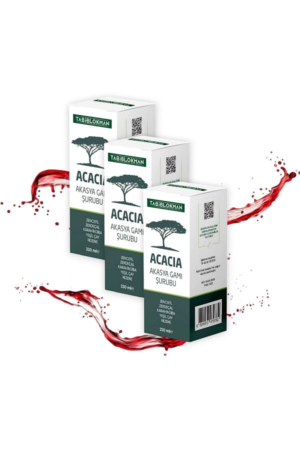 2 Adet Acacia Akasya Gamı Şurubu Detox