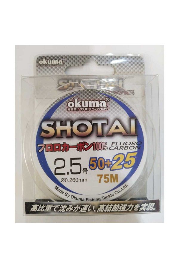 Shotai Fluorocarbon 75 mt 0,26 mm Misina