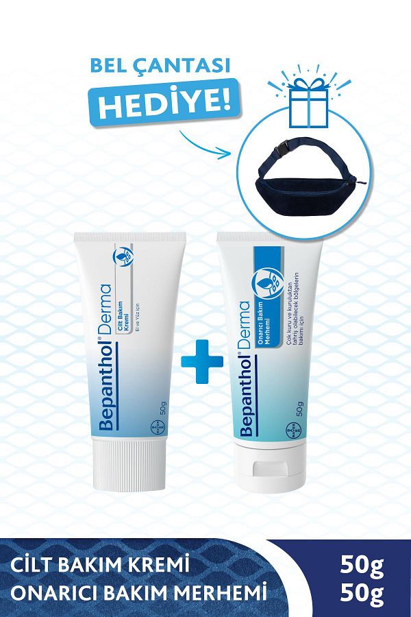 Derma Cilt Bakım Kremi 50g Onarıcı Bakım Merhemi 50g Bel Çantası Hediye