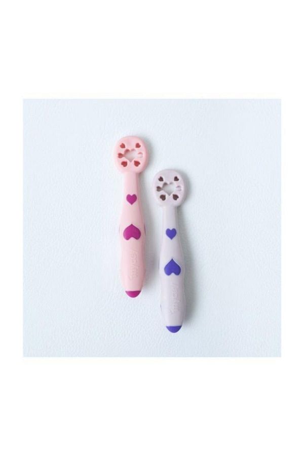 Yumuşak Uçlu Püre Kaşığı – 2’Li Set Pembe