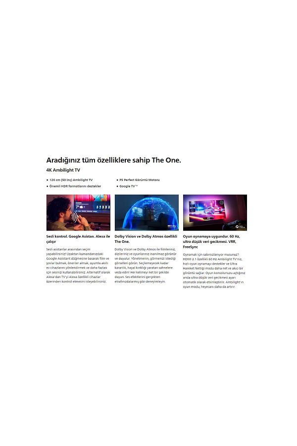 Philips 50PUS8548-PHİLİPS 50" LED TV AMBİLİGHT - Görsel 4