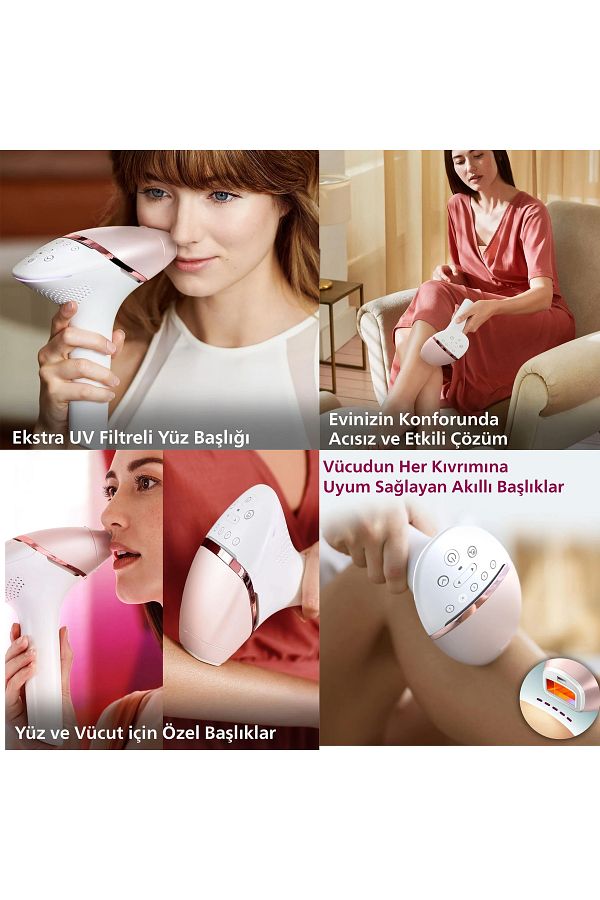 Philips Lumea Lazer Epilasyon Cihazı Yüz Vücut ve Hassas Bölge Kullanımı Kablolu Kablosuz Kullanım - Görsel 2