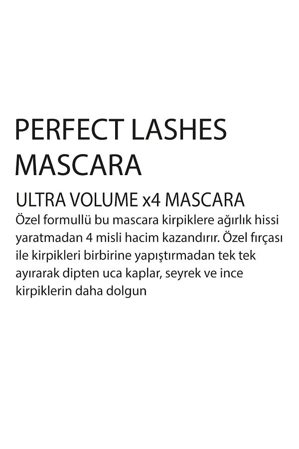 Ultra Hacim Veren Siyah Maskara - Perfect Lashes Ultra Volume X4_1