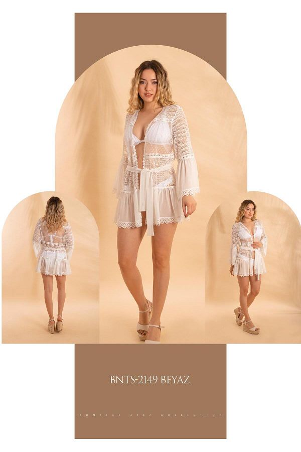 Bonitas Bonitas Alisa Beyaz Pareo 2149 Beyaz