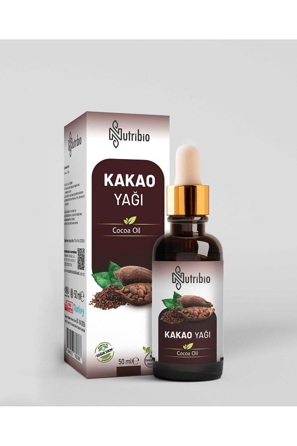 %100 Saf Analizli Kakao Yağı 50 ML Soğuk Sıkım Cacoa oil