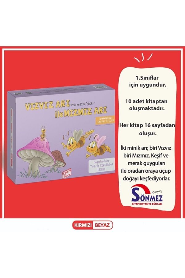 1. Sınıf Vızvız Arı Ile Mızmız Arı Set Sönmez Kitap Kırtasiye