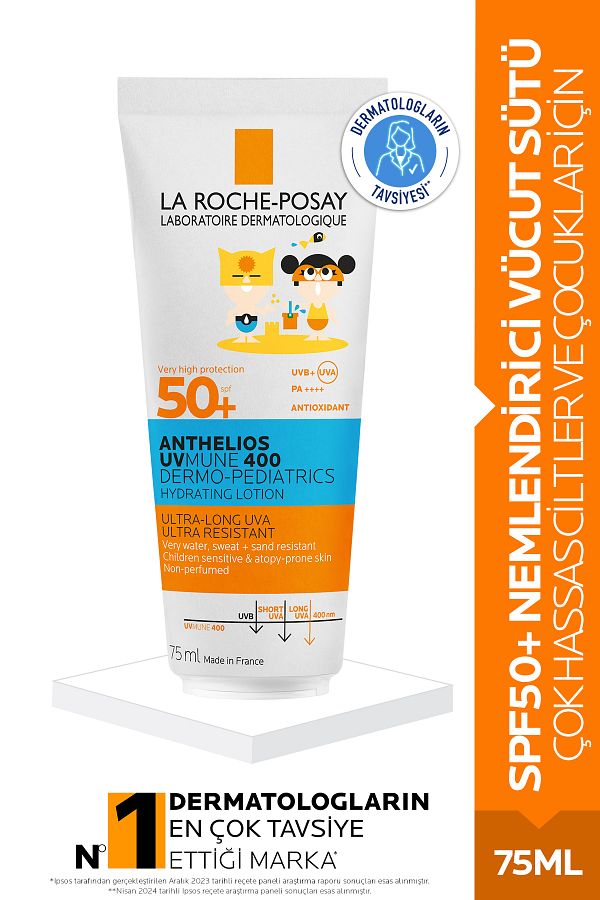 Anthelios Dermo Pediatrics Uvmune 400 Nemlendirici Vücut Sütü SPF50+ 75ML