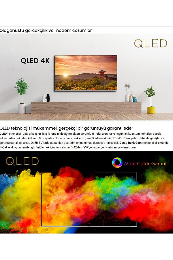 VESTEL 50" 127 Ekran Ultrahd 4k Qled Smart Led Tv (İHRACAT ÜRÜNÜ) - Görsel 4