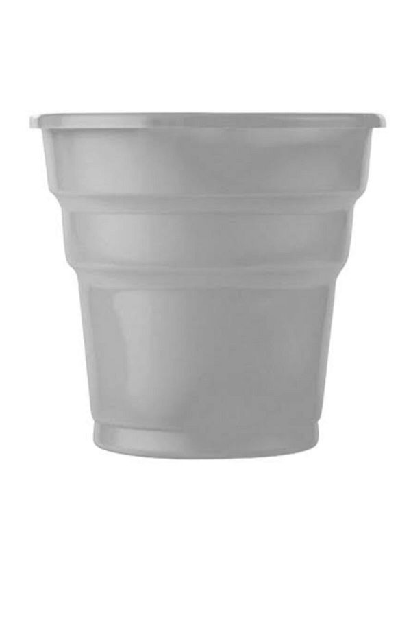25 Li Gümüş Plastik Bardak