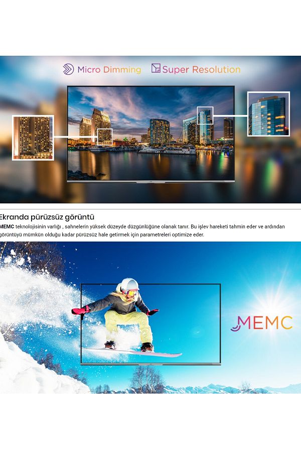 VESTEL 50" 127 Ekran Ultrahd 4k Qled Smart Led Tv (İHRACAT ÜRÜNÜ) - Görsel 7