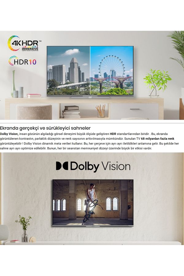VESTEL 50" 127 Ekran Ultrahd 4k Qled Smart Led Tv (İHRACAT ÜRÜNÜ) - Görsel 8