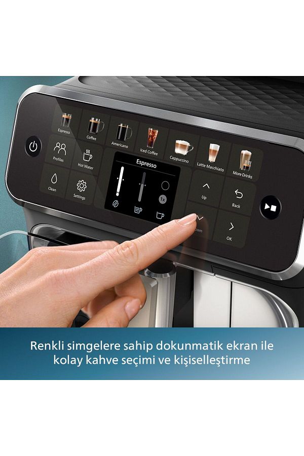 Philips LatteGo Tam Otomatik Espresso Makinesi, 12 Sıcak ve Soğuk İçecek, Silent Brew, EP4446/70 - Görsel 5