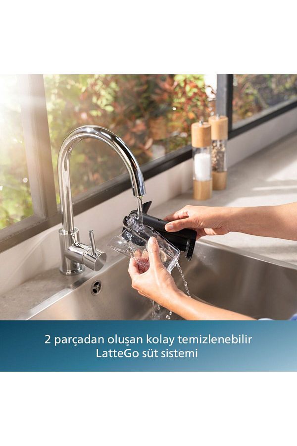 Philips LatteGo Tam Otomatik Espresso Makinesi, 12 Sıcak ve Soğuk İçecek, Silent Brew, EP4446/70 - Görsel 10
