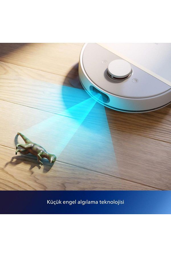 Philips HomeRun 7000 Serisi Aqua XU7100/02 Çöp İstasyonlu Beyaz Gold Akıllı Robot Süpürge - Görsel 8