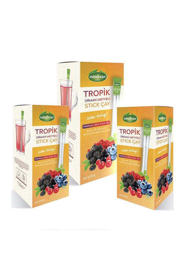 Tropik Meyveli Stick Çay 20'li X 3 Adet
