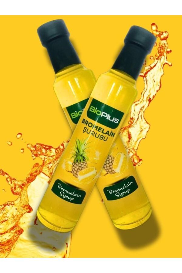 2 Adet Bromelain Şurup Ananas İçeren Detox Suyu 250 ml