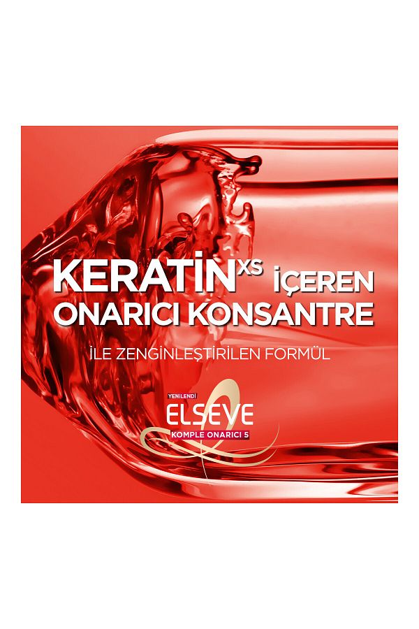 Komple Onarıcı 5 Yıpranmış Saçlar Için Keratinxs Içeren Yapılandırıcı Bakım Şampuanı 360 ml_5