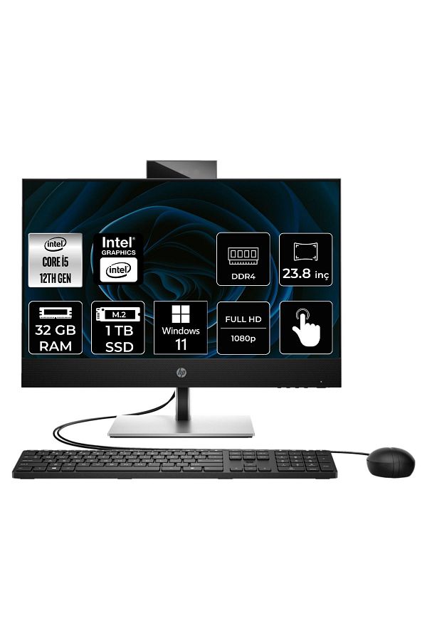 HP ProOne 440 G9 i5 12500T 32GB RAM 1TB SSD 23.8'' FHD TOUCH W11PRO ALL IN ONE PC 6D394EA