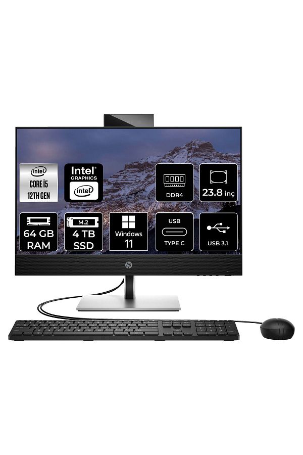 HP PROONE 440 G9 i5 12400T 64GB RAM 4TB SSD 23.8" FHD W11PRO ALL IN ONE PC 6D379EA