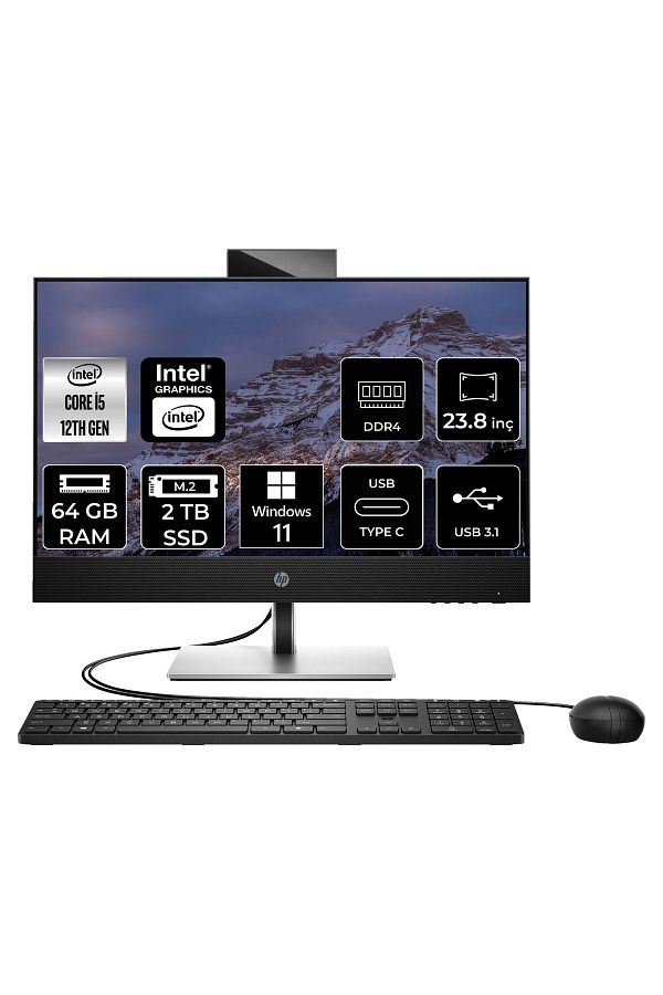 HP PROONE 440 G9 i5 12400T 64GB RAM 2TB SSD 23.8" FHD W11HOME ALL IN ONE PC 6D379EA