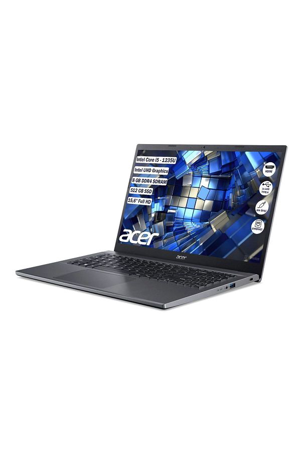 ACER Extensa 15 Intel Core i5 1235U 8 GB 512 GB SSD Freedos 15.6" FHD Notebook NX.EGYEY.005 - Görsel 3