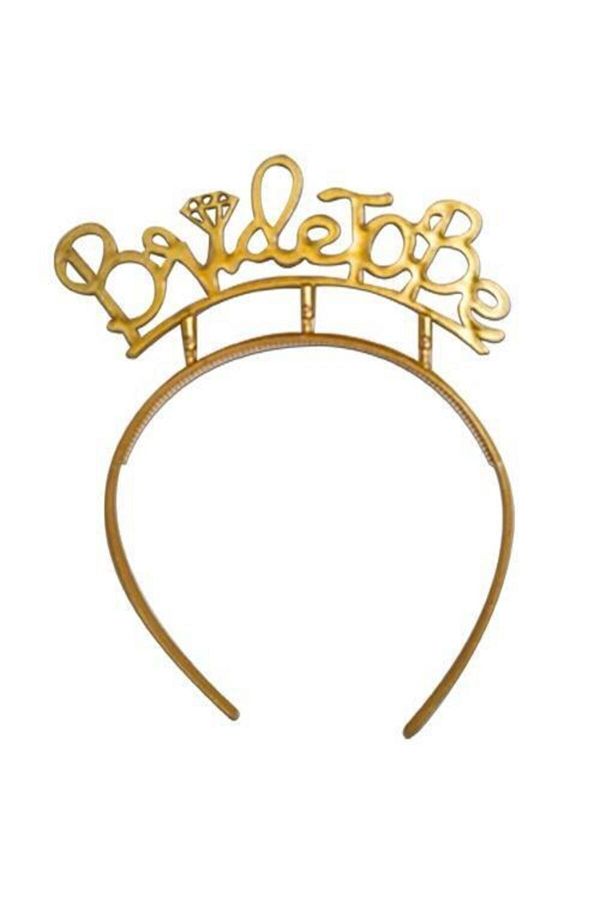 Bride To Be Metal Gold Taç