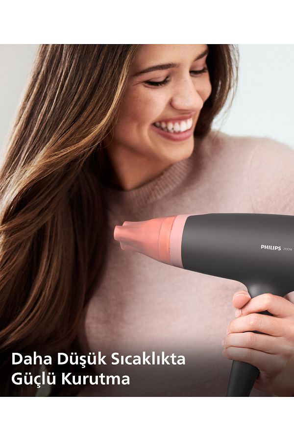 Philips BHD350 Thermoprotect Saç Kurutma Makinesi - 2100W, Gelişmiş İyonik Bakım, - Görsel 2