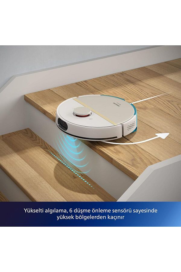 Philips Islak ve Kuru 7000  Robot Süpürge 5200 mAh Tek Şarjla 180 Dakikaya Kadar Temizlik, 5000 Pa - Görsel 4