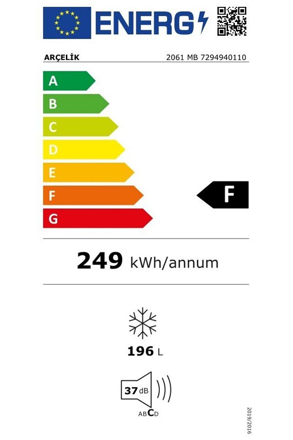 Arçelik 2061 MB Derin Dondorucu Çekmeceli 6 Çekmeceli - Görsel 2