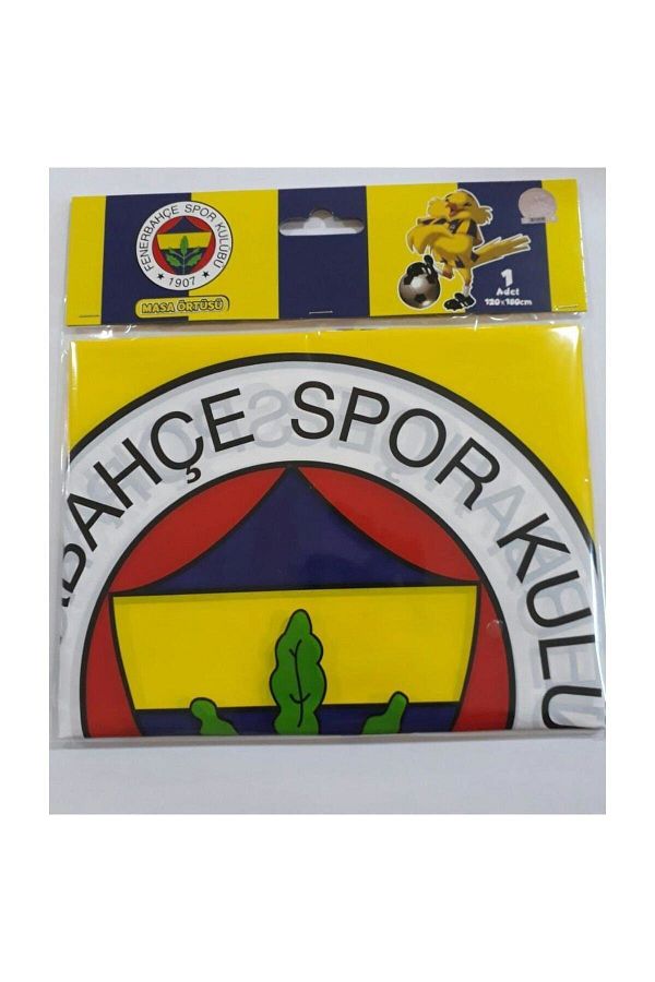 Fenerbahçe Lisanslı Plastik Kullan At Doğum Günü Masa Örtüsü 120x180cm