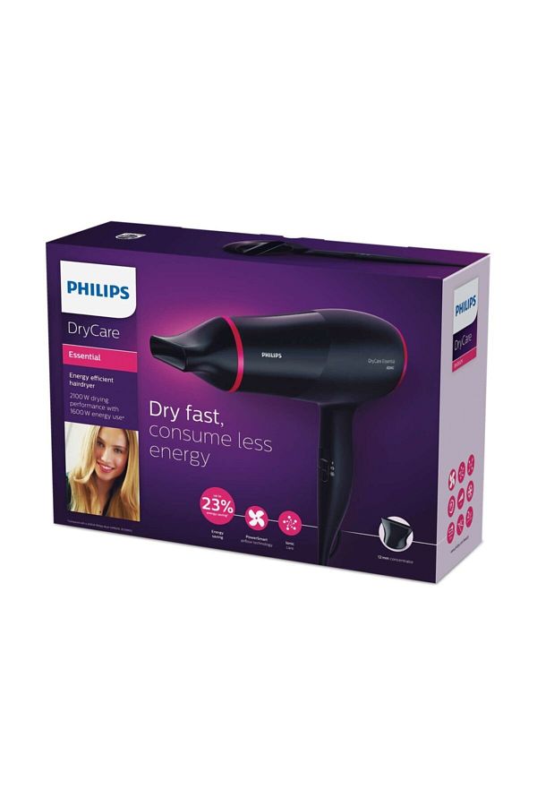Philips Drycare Essential Bhd029/00 Enerji Tasarruflu Iyonik Saç Kurutma Makinesi - Görsel 6