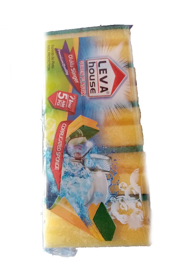 Oluklu Sünger 5'li Paket X 2 Adet