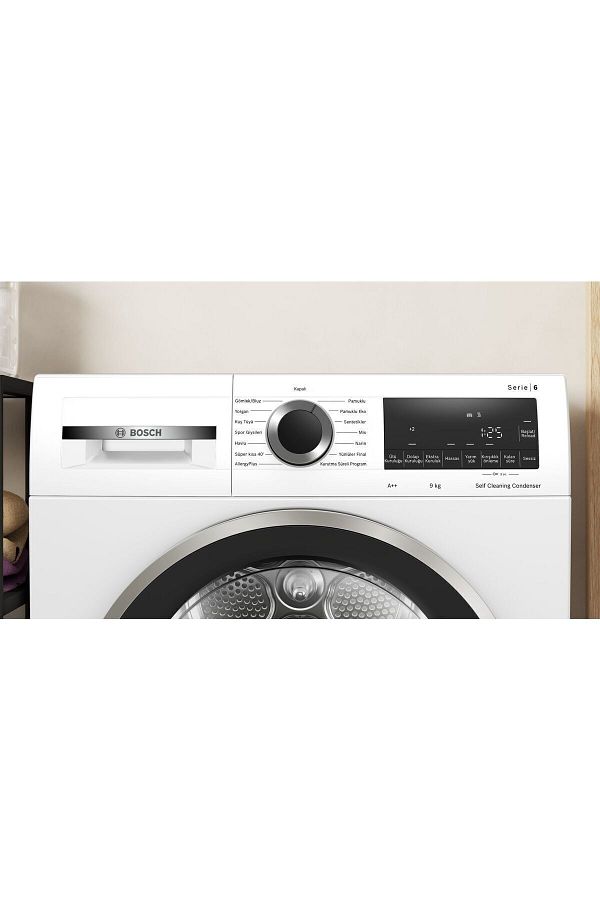 Bosch WQG244C1TR 9 Kg A++ Isı Pompalı Beyaz Kurutma Makinesi - Görsel 2
