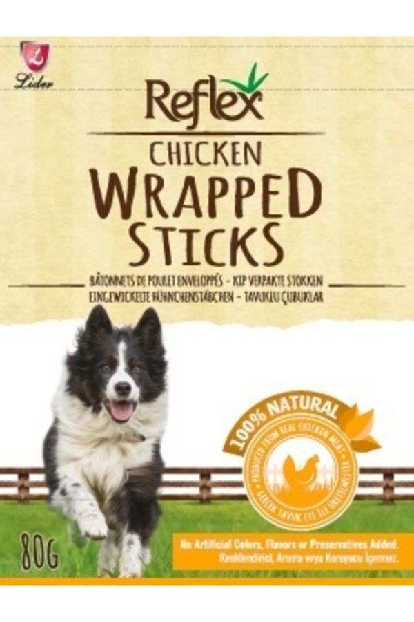 Dog Tavuklu Ödül Çubuk - Chicken Wrapped Sticks 80 Gr