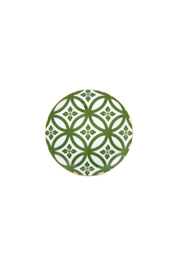 Morocco Ds1 Yeşil Düz Tabak 17 cm