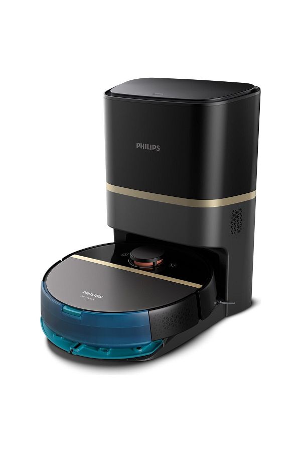 Philips HomeRun 7000 Serisi Aqua Çöp İstasyonlu Siyah Gold Akıllı Robot Süpürge - Görsel 5