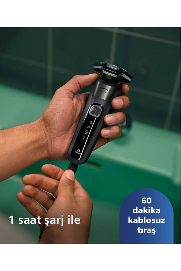 Philips 5000 Serisi Tıraş Makinesi S5887/10,sinekkaydı Tıraş,ıslak Ve Kuru Kullanım,hassas Düzeltici - Görsel 7
