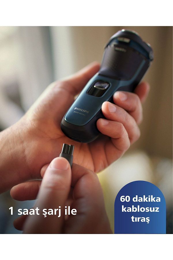 Philips 3000 Serisi Tıraş Makinesi S3144/00,sinekkaydı Tıraş,ıslak Ve Kuru Kullanım,hassas Düzeltici - Görsel 6