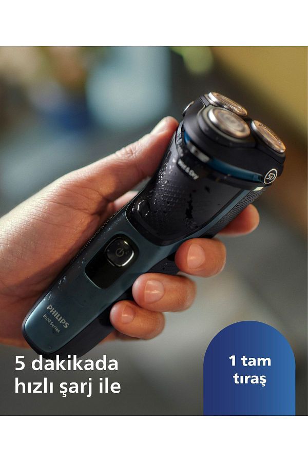 Philips 3000 Serisi Tıraş Makinesi S3144/00,sinekkaydı Tıraş,ıslak Ve Kuru Kullanım,hassas Düzeltici - Görsel 7