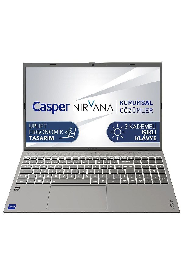 CASPER Nirvana C650.1255-EF00X-G-F Intel Core i7-1255U 64GB RAM 1TB NVMe SSD GEN4 Freedos Laptop 15.6"