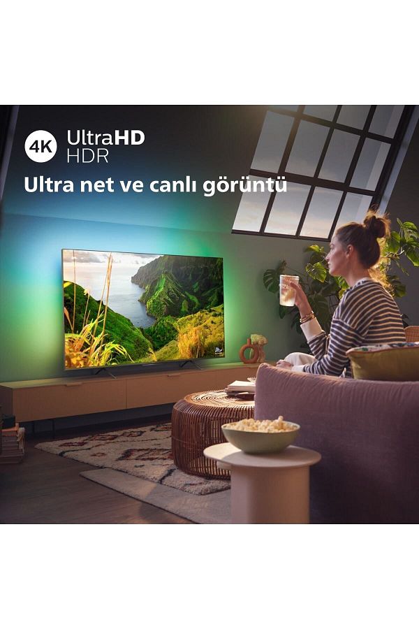 Philips 55PUS8108 55" 139 Ekran Uydu Alıcılı 4K Ultra HD Smart Ambilight LED TV - Görsel 5
