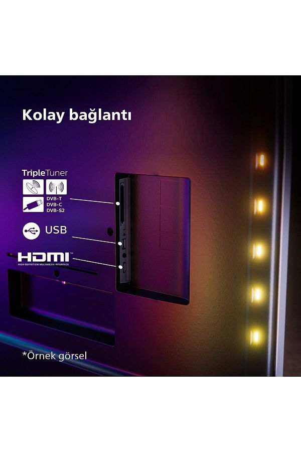 Philips 55PUS8108 55" 139 Ekran Uydu Alıcılı 4K Ultra HD Smart Ambilight LED TV - Görsel 8