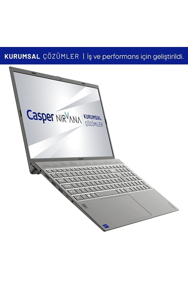 CASPER Nirvana C650.1255-EX00X-G-F Intel Core i7-1255U 64GB RAM 2TB NVMe SSD Freedos Laptop 15.6" - Görsel 4