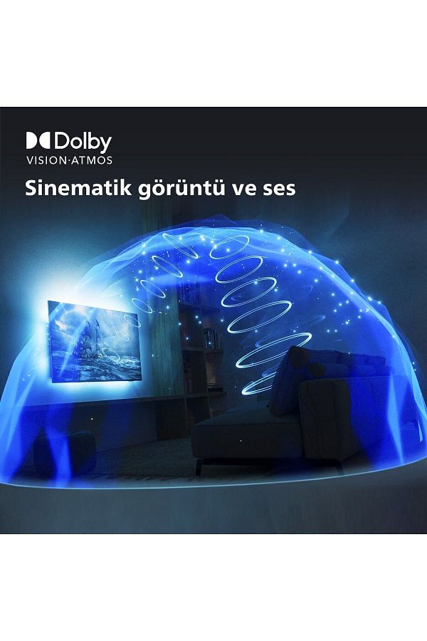 Philips 55PUS8108 55" 139 Ekran Uydu Alıcılı 4K Ultra HD Smart Ambilight LED TV - Görsel 6
