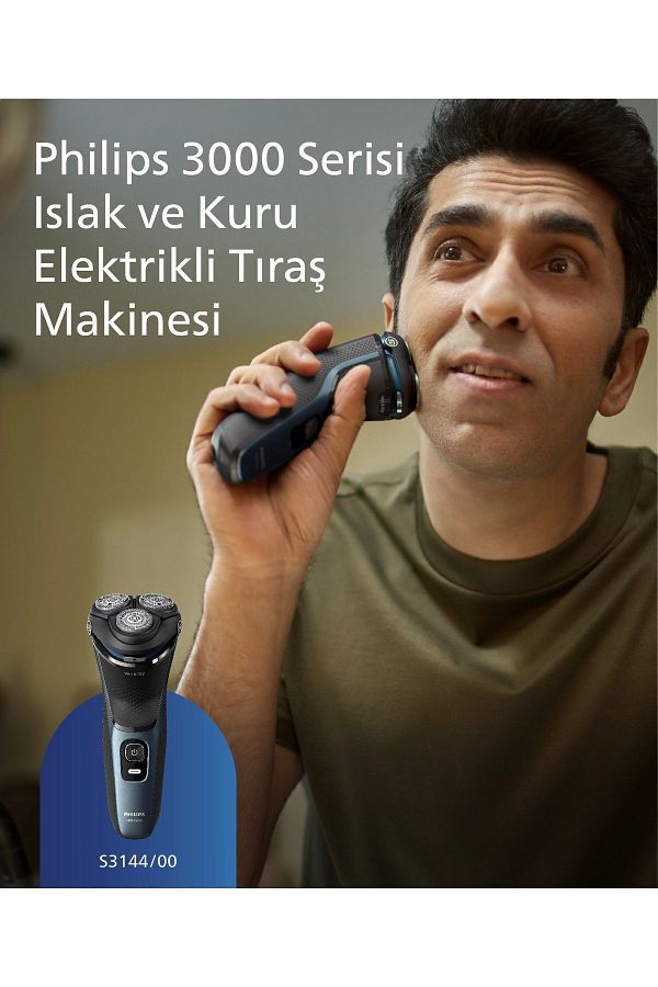 Philips 3000 Serisi Tıraş Makinesi S3144/00,sinekkaydı Tıraş,ıslak Ve Kuru Kullanım,hassas Düzeltici - Görsel 2